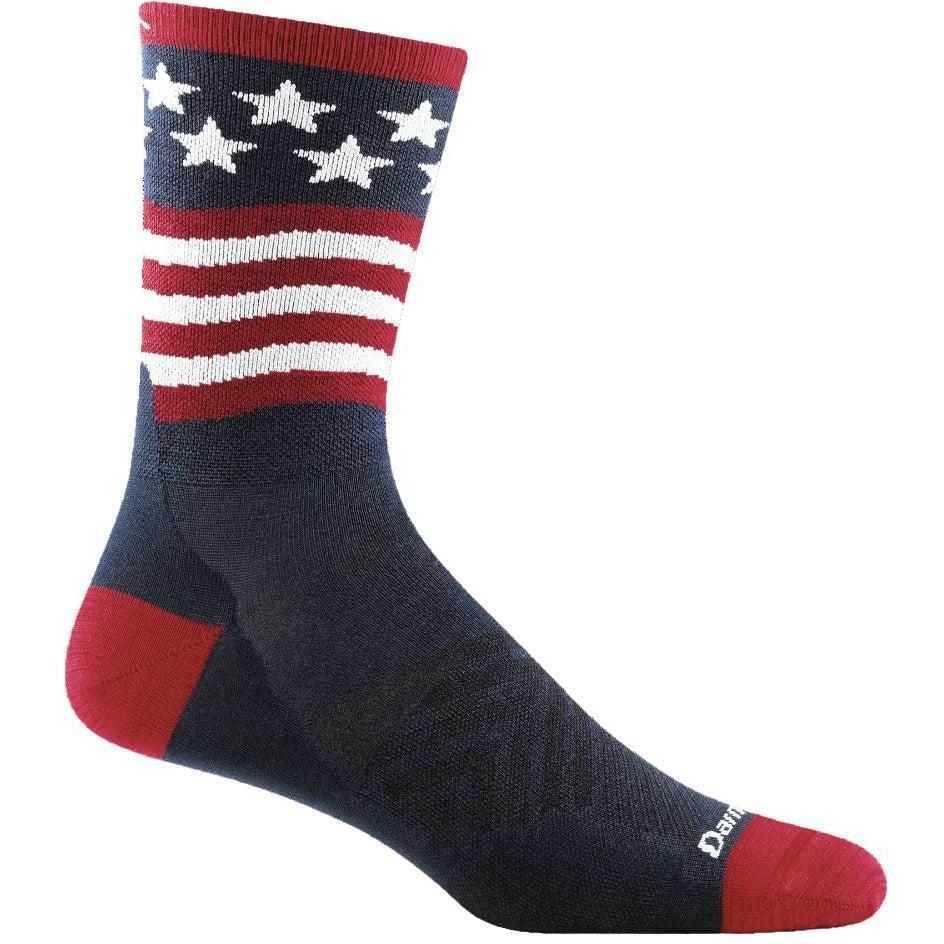 DARN TOUGH Men's Patriot Micro Crew Ultra-Lightweight Running Socks 1037