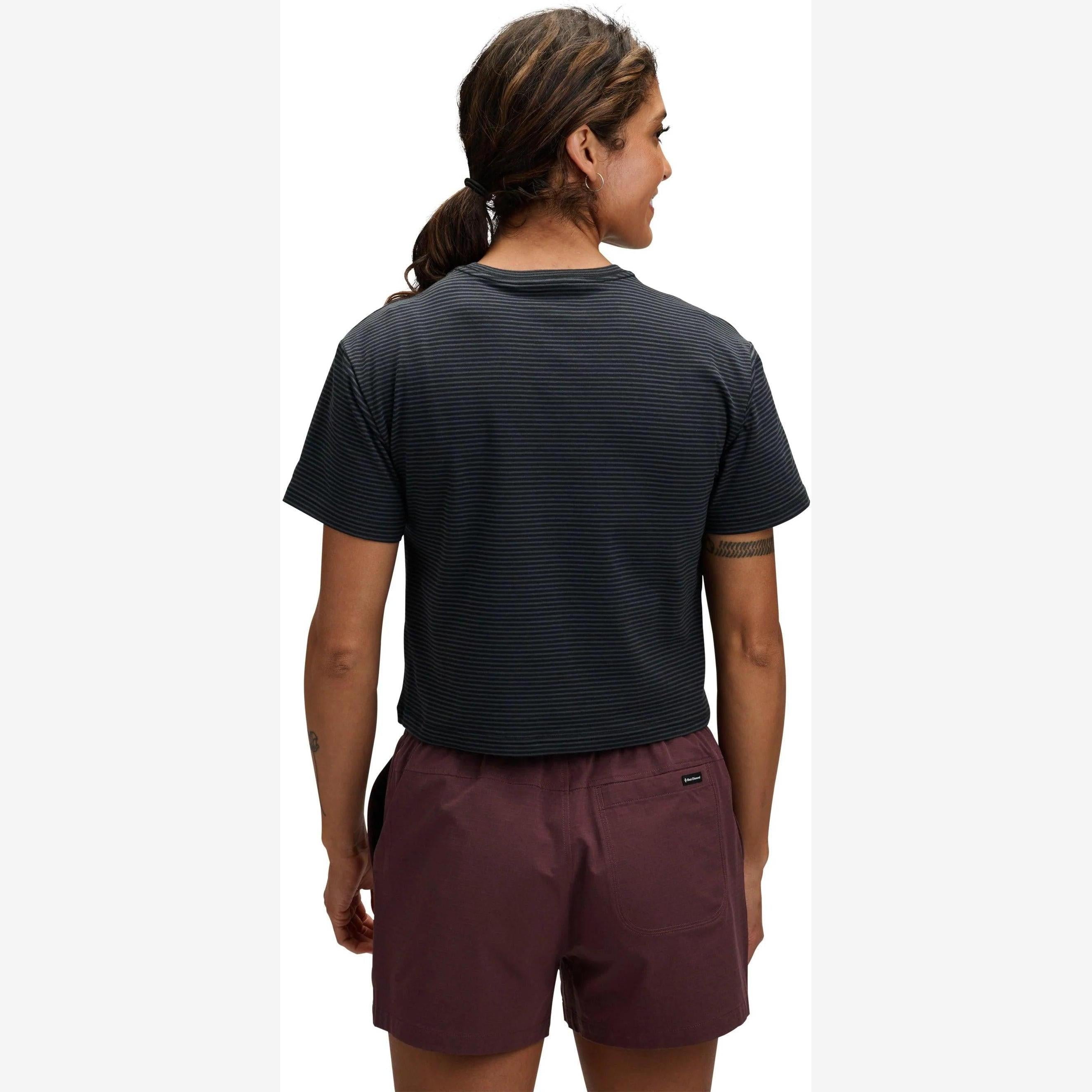 BLACK DIAMOND Women's STRIPE Crop S/S Shirt