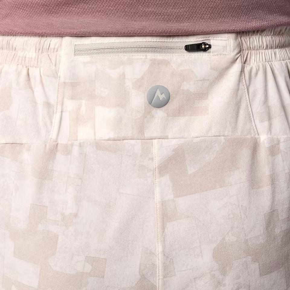 MARMOT WOMEN'S UNPAVED LINED SHORTS BIRCH BARK MAP CAMO 3"