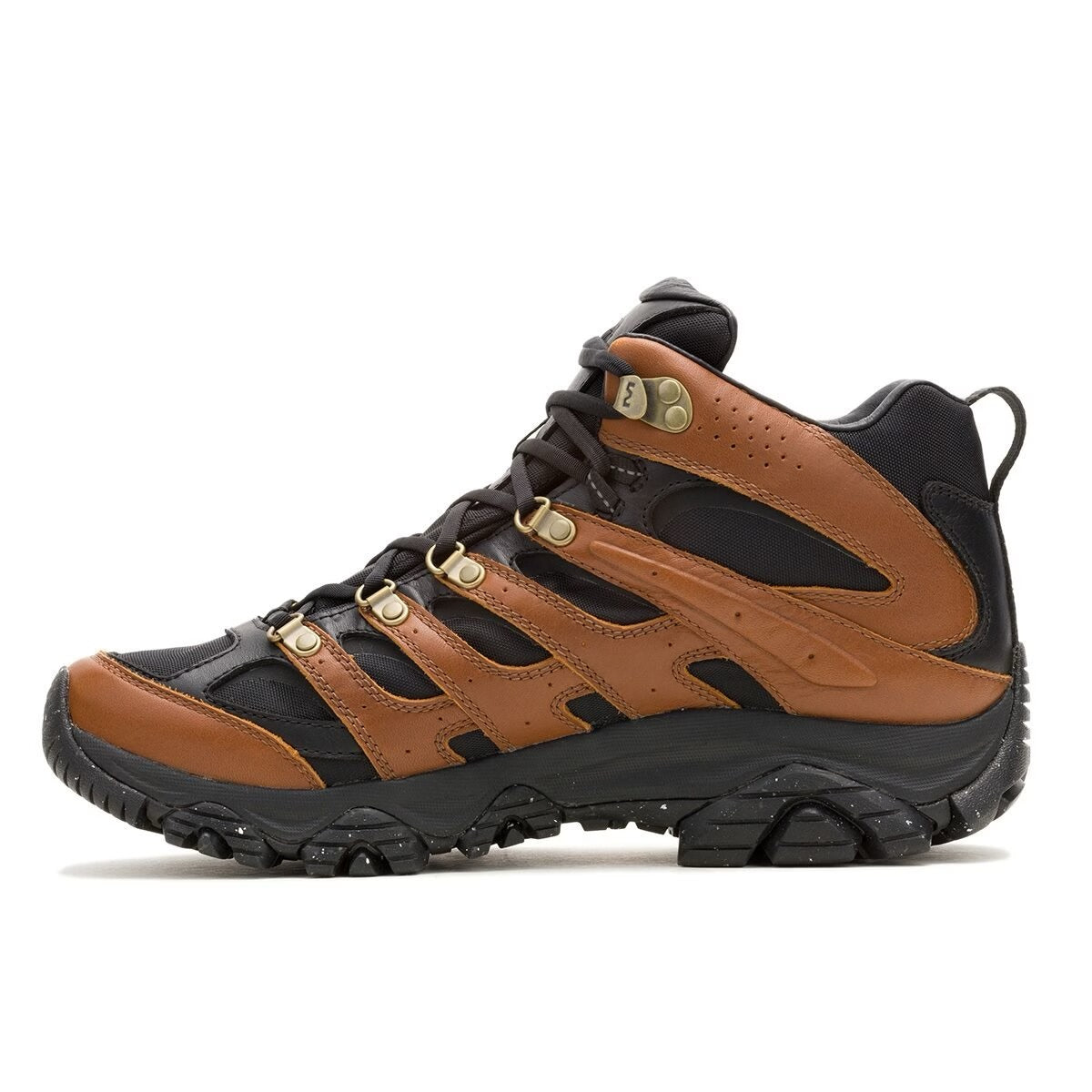 MERRELL Men’s Moab 3 Luxe LTR Waterproof Hiking Boots Black/Brown
