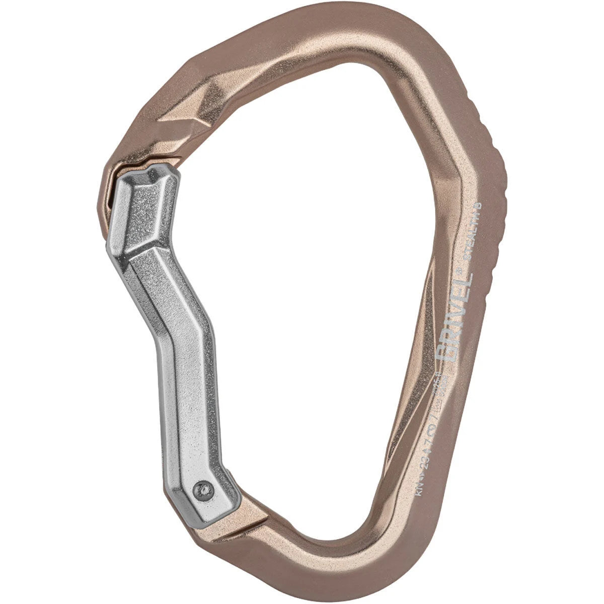 GRIVEL Stealth Bent K16B Carabiner Champagne Matte