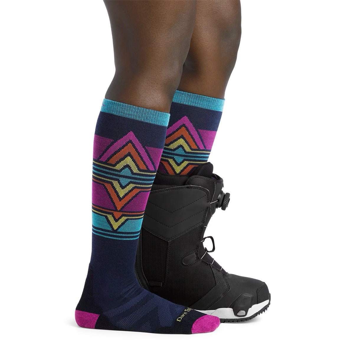 DARN TOUGH Women’s Echo Over-the-Calf Midweight Ski & Snowboard Socks 8048 Eclipse