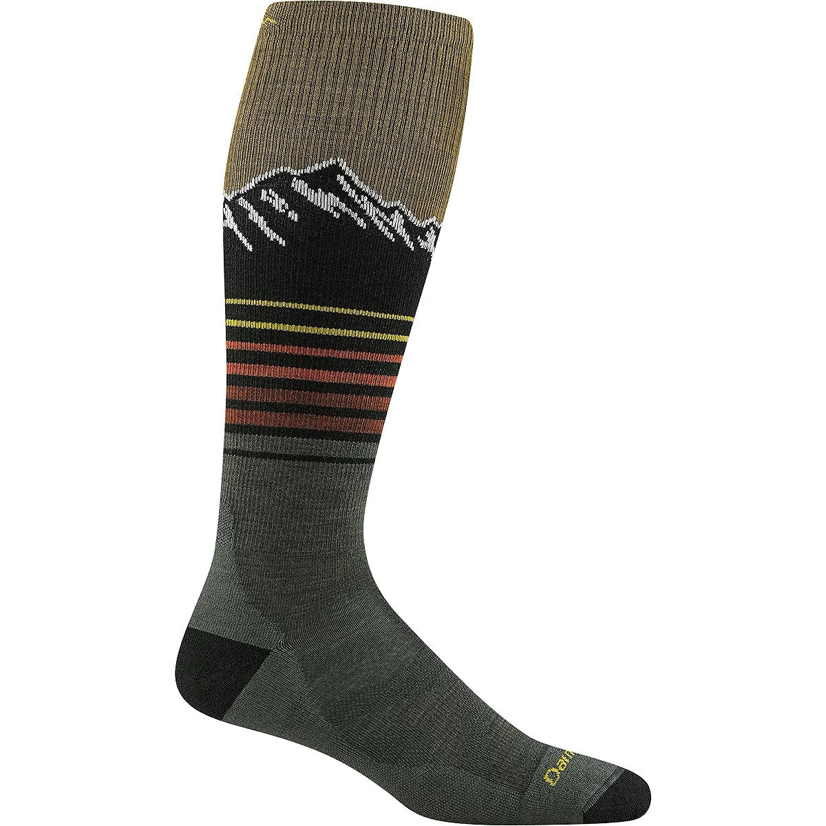 DARN TOUGH Men’s Steep Lines Over-the-Calf Lightweight Ski & Snowboard Socks 8052 Forest