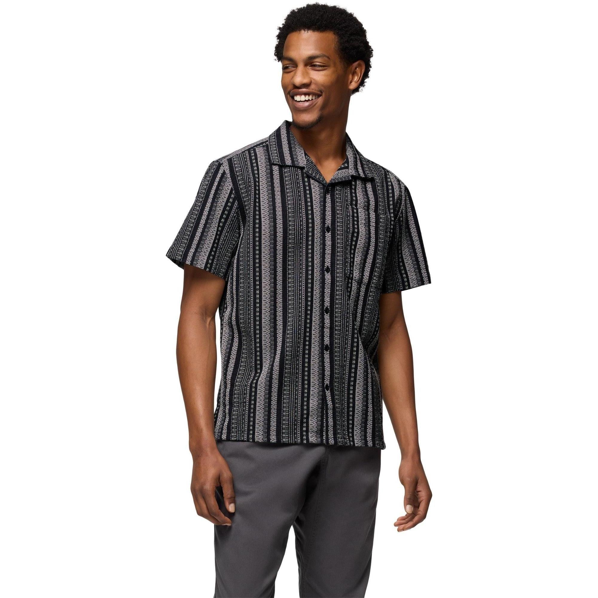 PRANA Men's Mantra Heritage Button-Down Short Sleeve Shirt