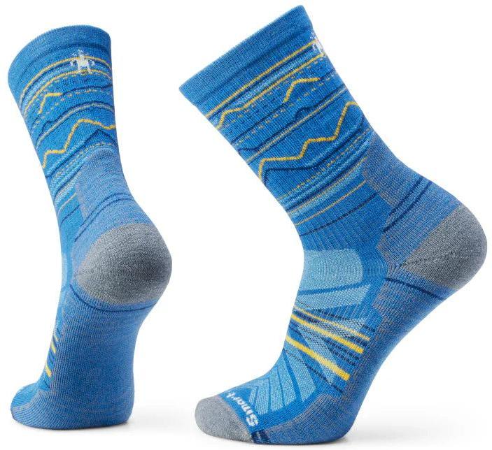 SMARTWOOL Men's Hike Mountain Range Pattern Crew Light Cushion Socks