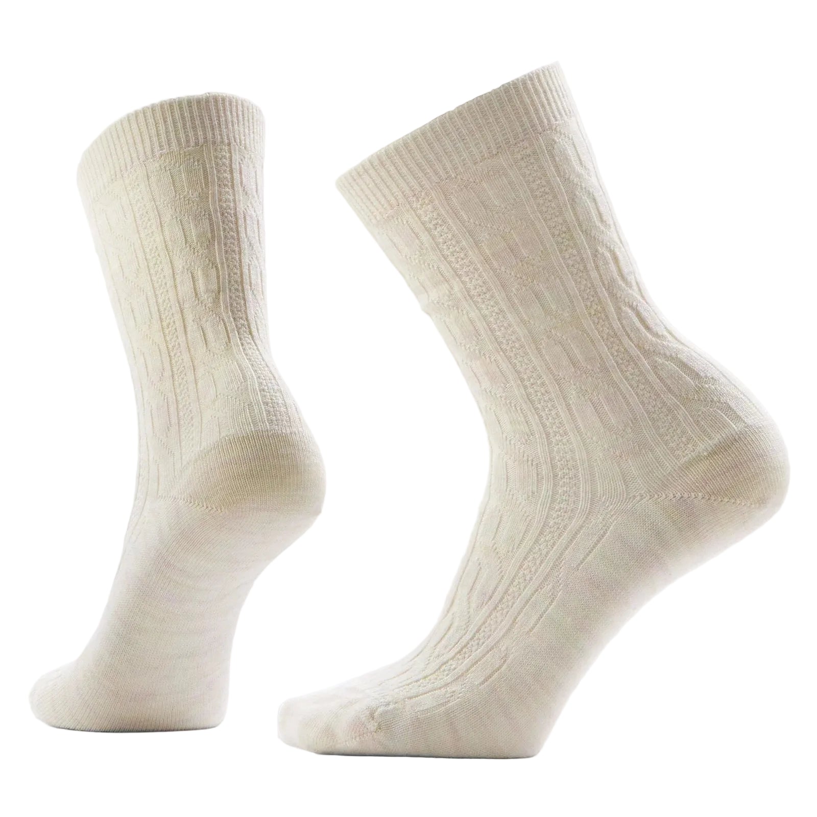 SMARTWOOL Women's Everyday Cable Crew Socks Zero Cushion Moonbeam