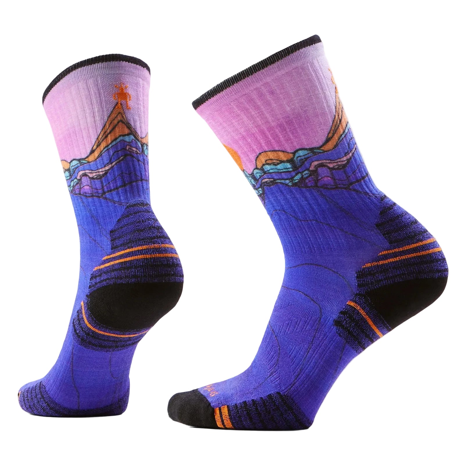 SMARTWOOL Women's Hike Mountain Sunrise Print Crew Sock
