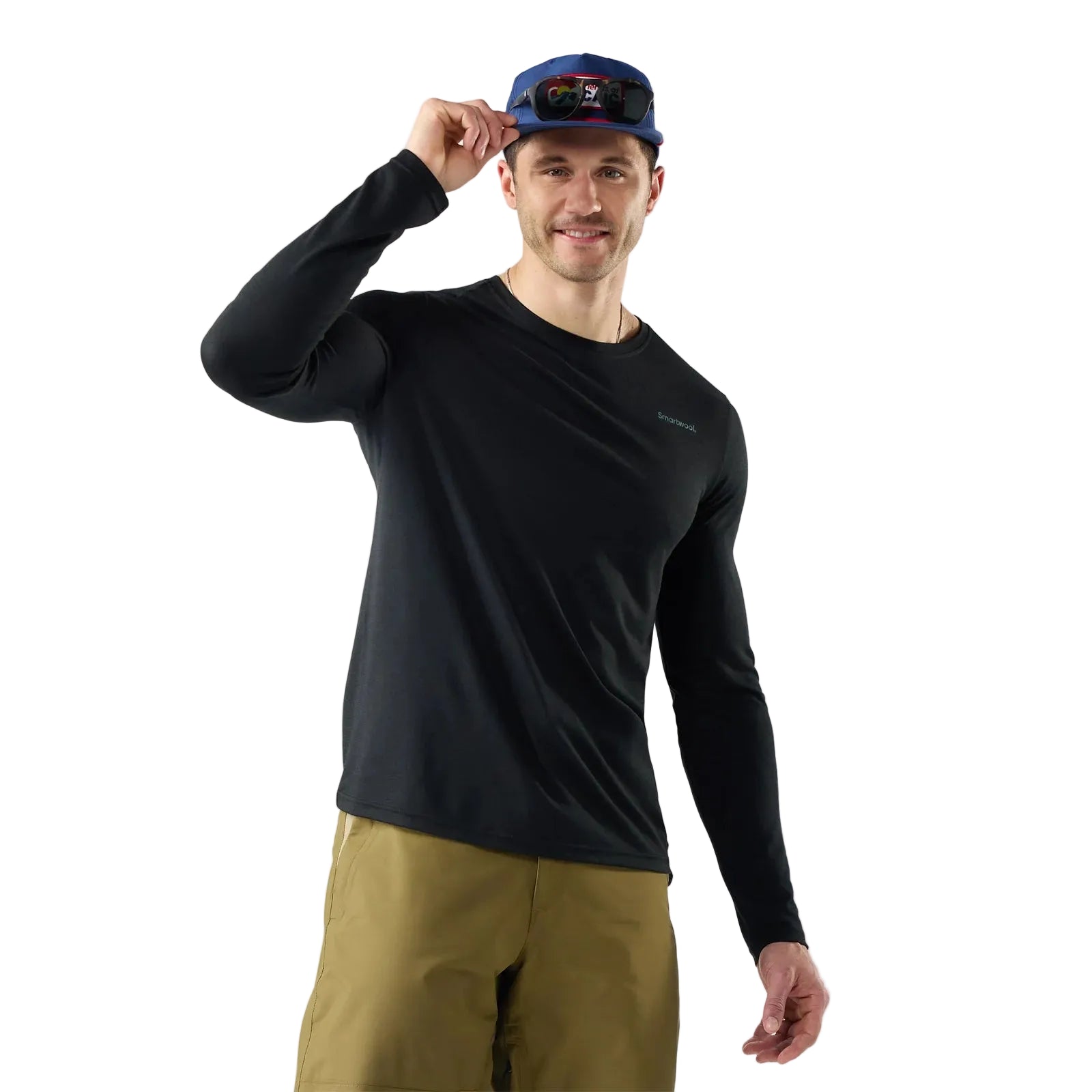 SMARTWOOL Men's Summit Quest Active Long Sleeve Graphic Tee