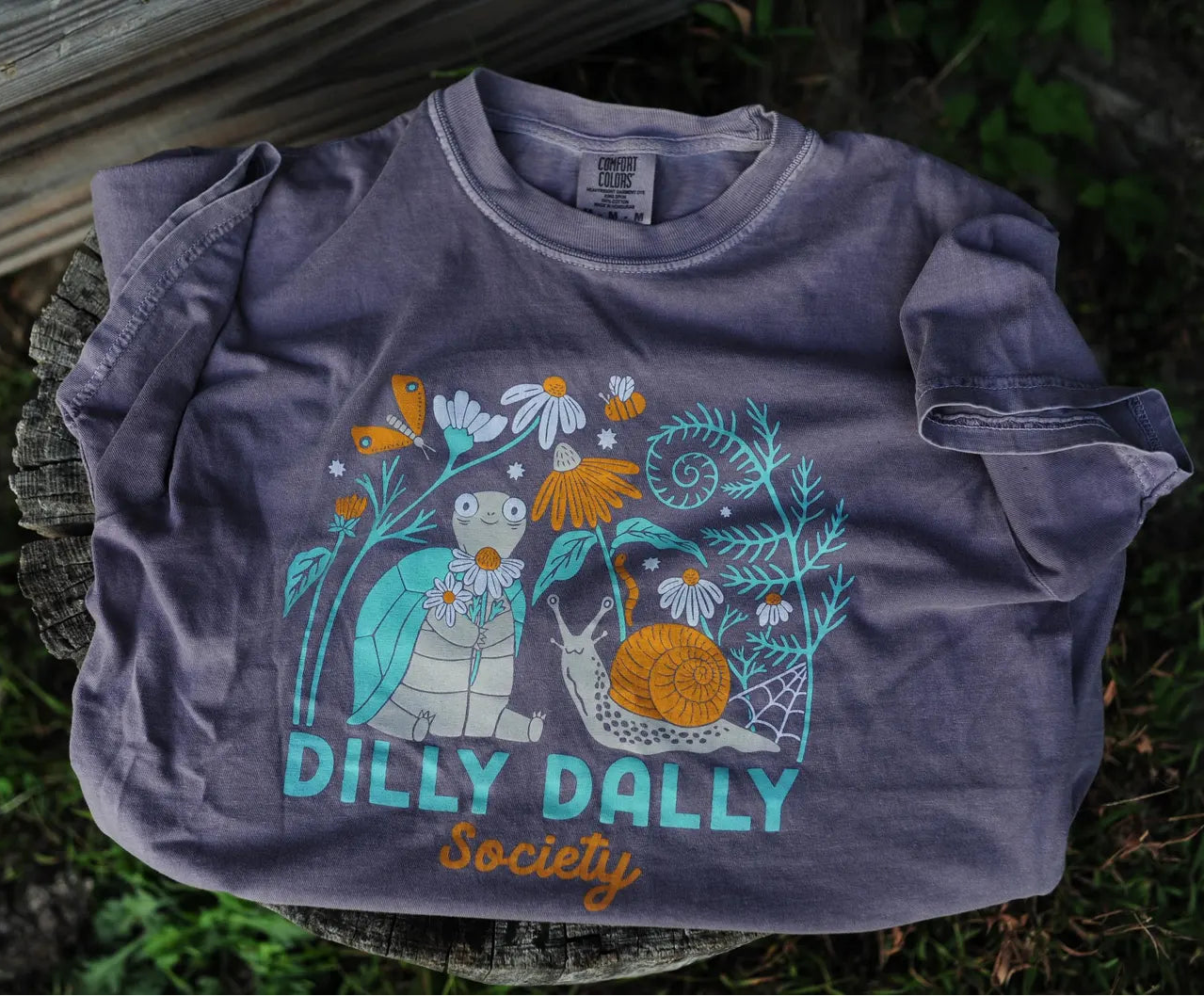 RESTORATION ACRES Dilly Dally Society Tee