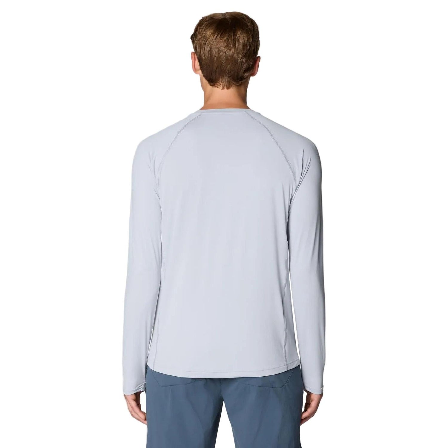 MOUNTAIN HARDWEAR MEN'S CRATER LAKE LONGSLEEVE CREW SHIRT GLACIAL