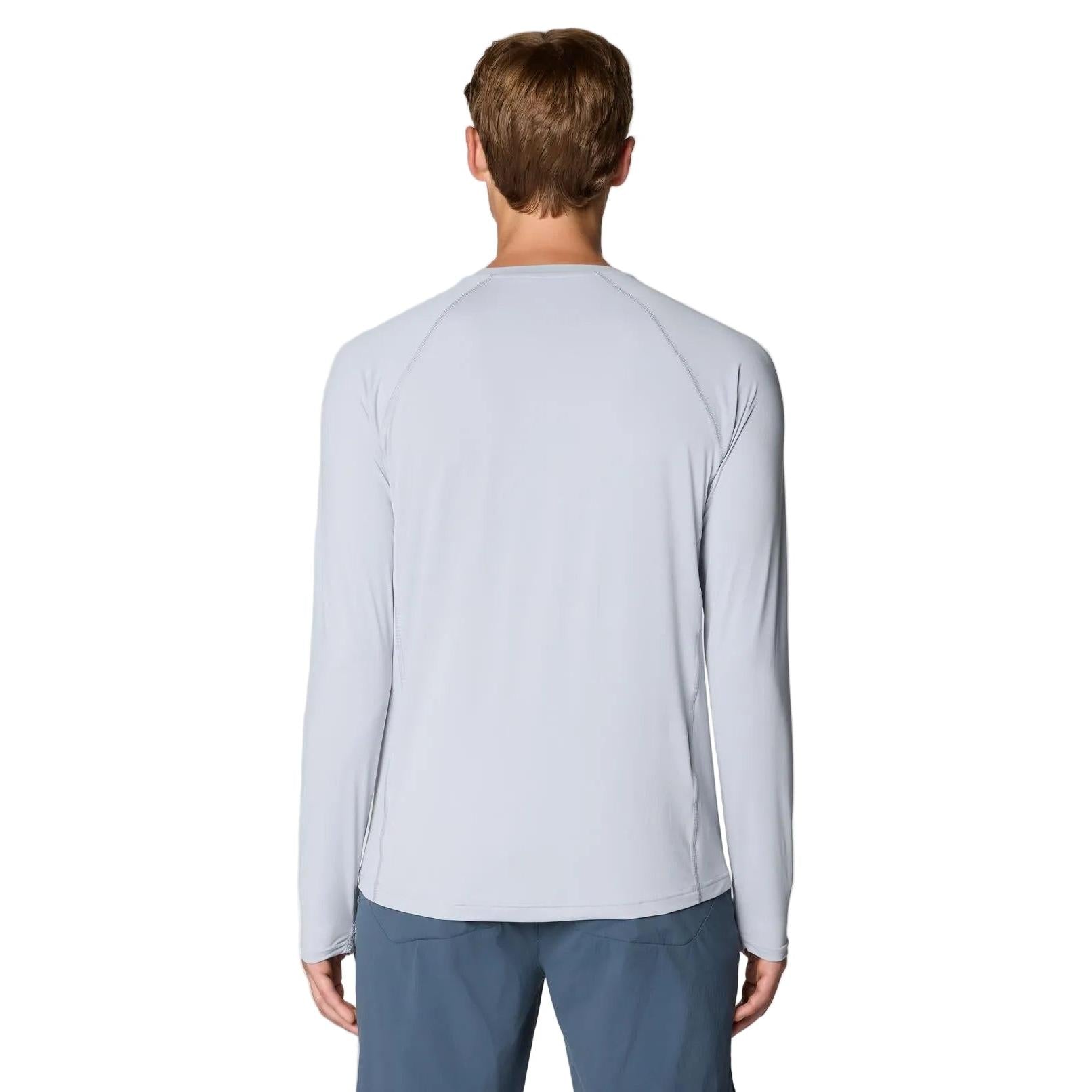 MOUNTAIN HARDWEAR MEN'S CRATER LAKE LONGSLEEVE CREW SHIRT GLACIAL