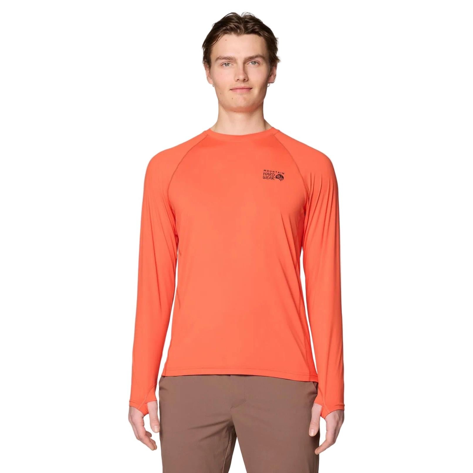 MOUNTAIN HARDWEAR MEN'S CRATER LAKE LONGSLEEVE CREW SHIRT ASPECT