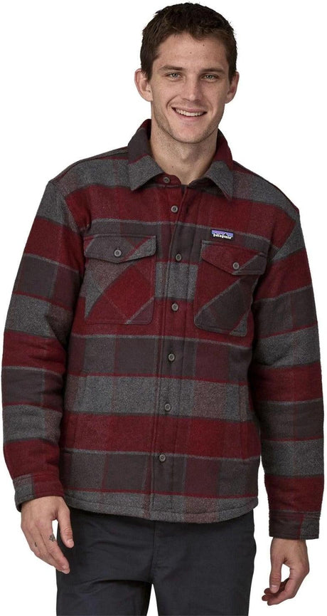 PATAGONIA Men's Long Sleeve Lightweight Insulated Fjord Flannel Shirt
