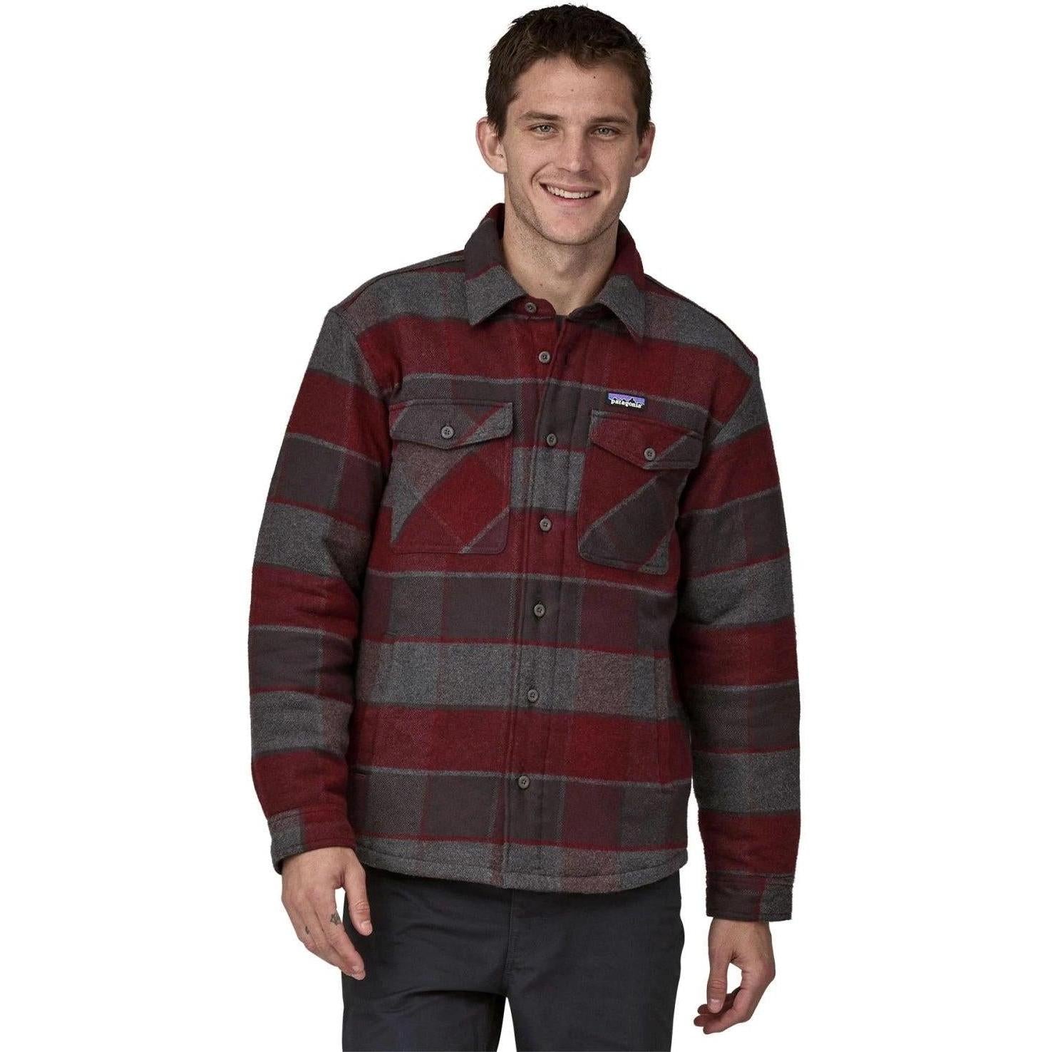 PATAGONIA Men's Long Sleeve Lightweight Insulated Fjord Flannel Shirt