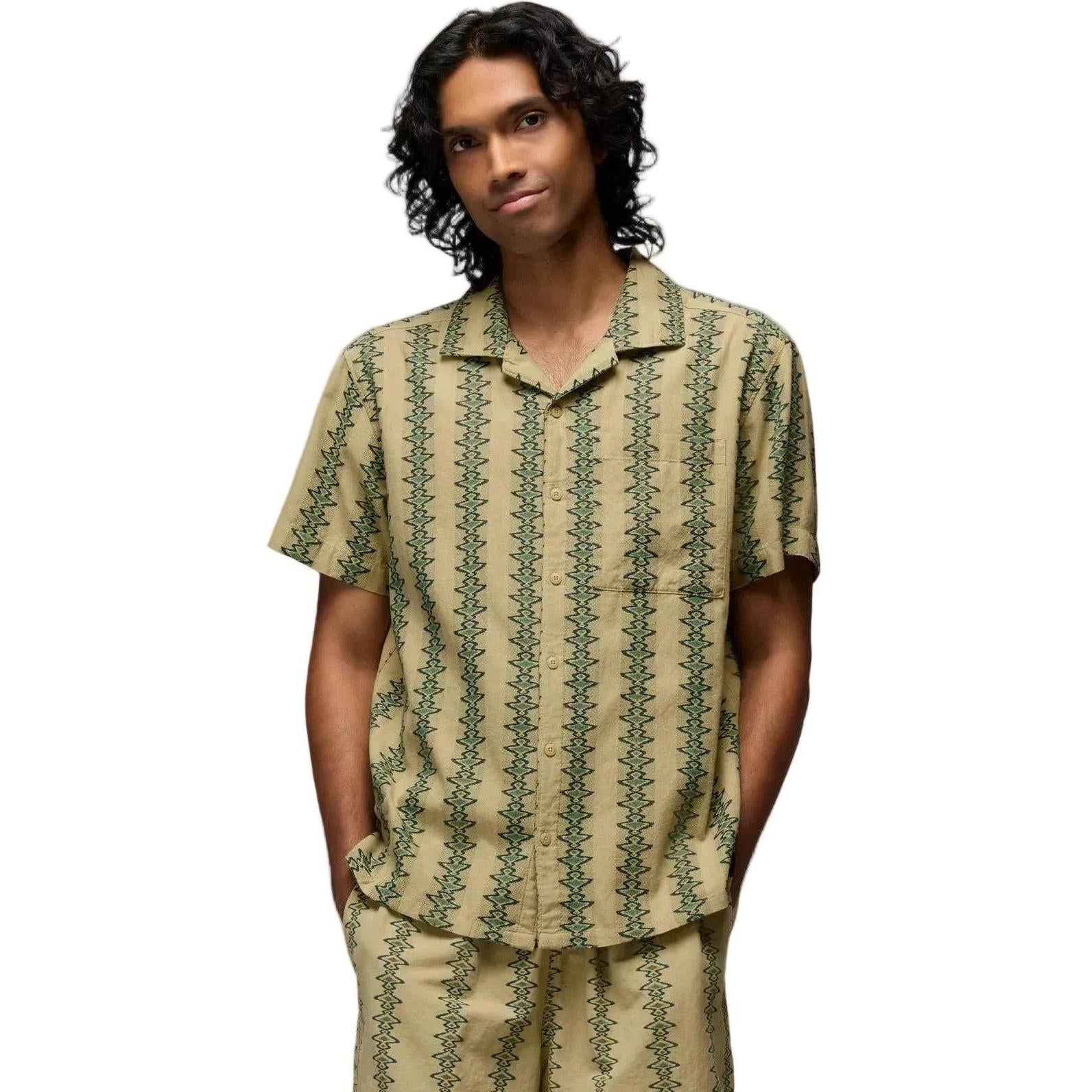 PRANA Men's Short Sleeve Shirt Mantra Light Heritage