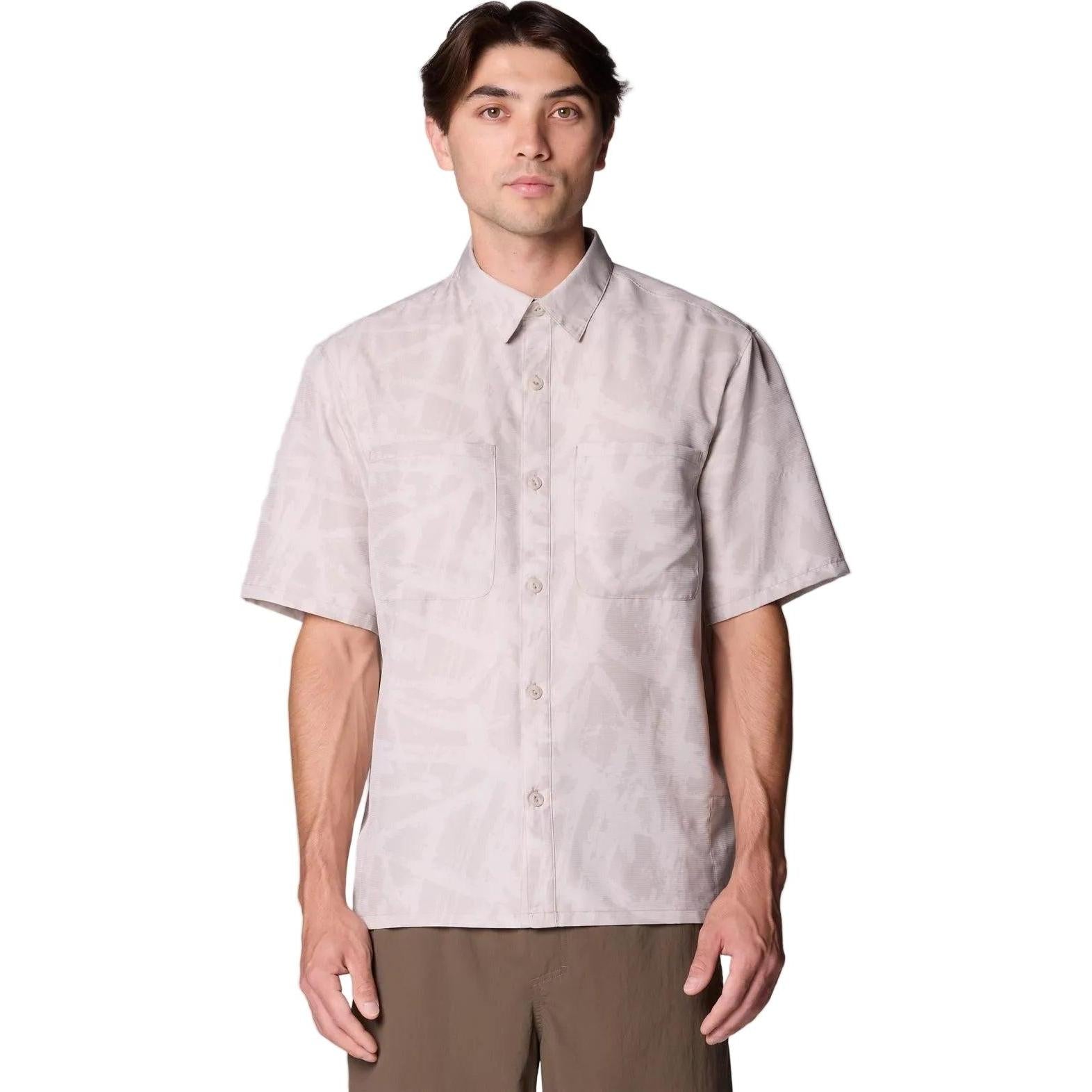 MOUNTAIN HARDWEAR Men's Short Sleeve Shirt Sun Drift Cooling Printed