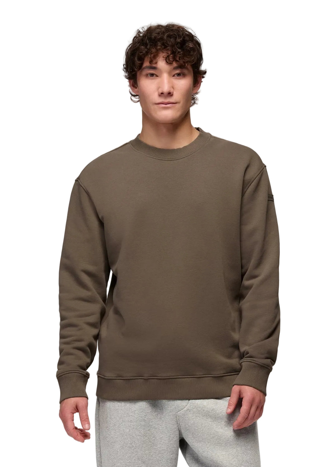 PRANA Men's DreamFleece Crew Sweatshirt Mud