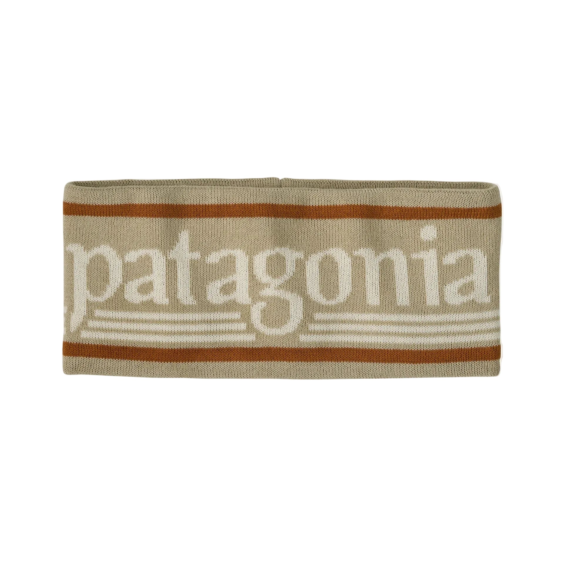 Patagonia Powder Town Beanie Hut Tripper Logo: Weathered Stone