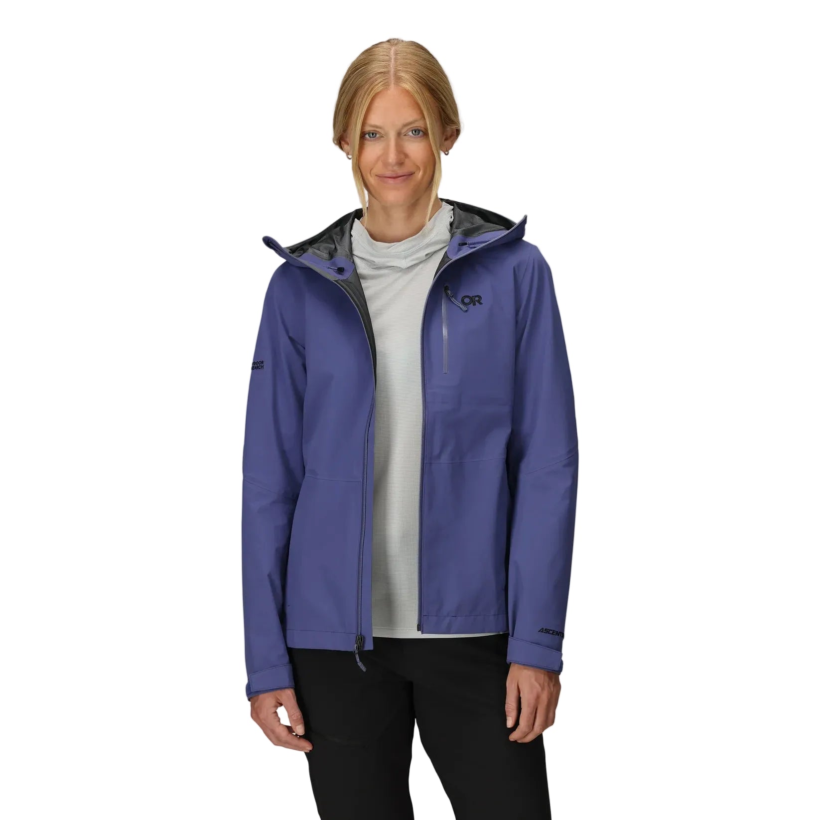 OUTDOOR RESEARCH WOMEN'S ASPIRE 3L RAIN JACKET GALACTIC