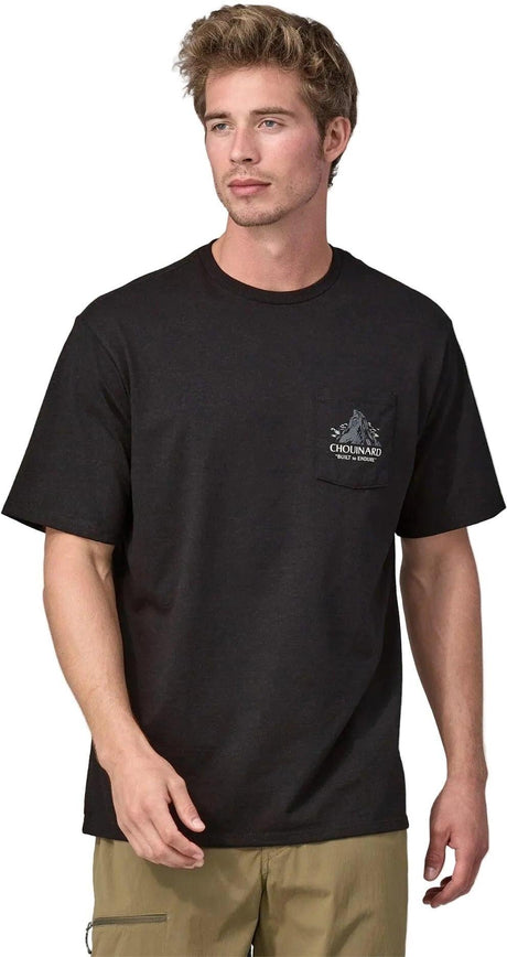 PATAGONIA Men's Longsleeve Sleeve Chouinard Crest Responsibili-Tee T-Shirt
