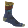 DARN TOUGH Men's Chasing Waterfalls Micro Crew Lightweight Hiking Socks 5020 Denim