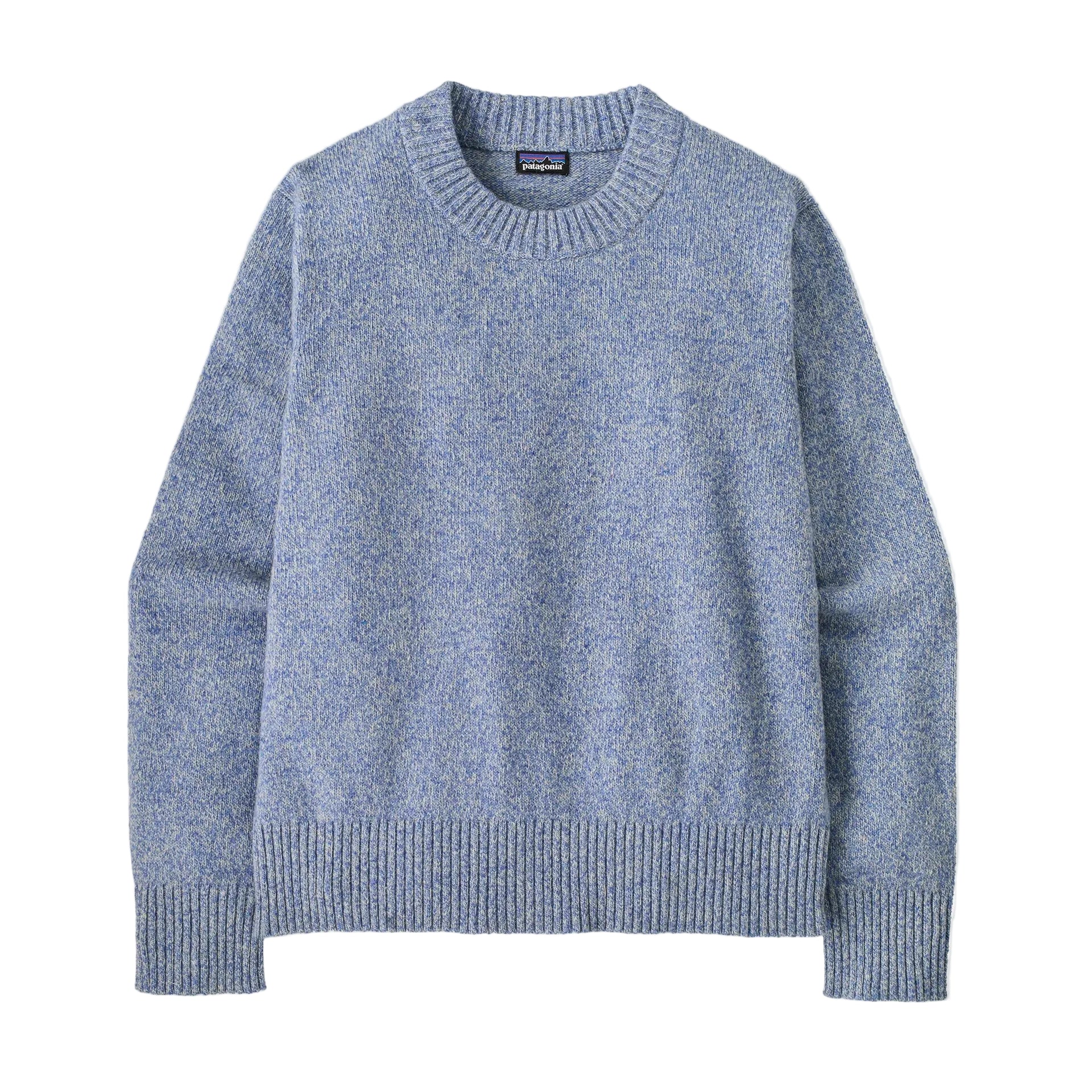 PATAGONIA Women's Sweater Recycled Wool-Blend Crewneck Diver Blue