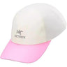 ARC'TERYX Unisex Hat Bird Word Cap in white/pink color