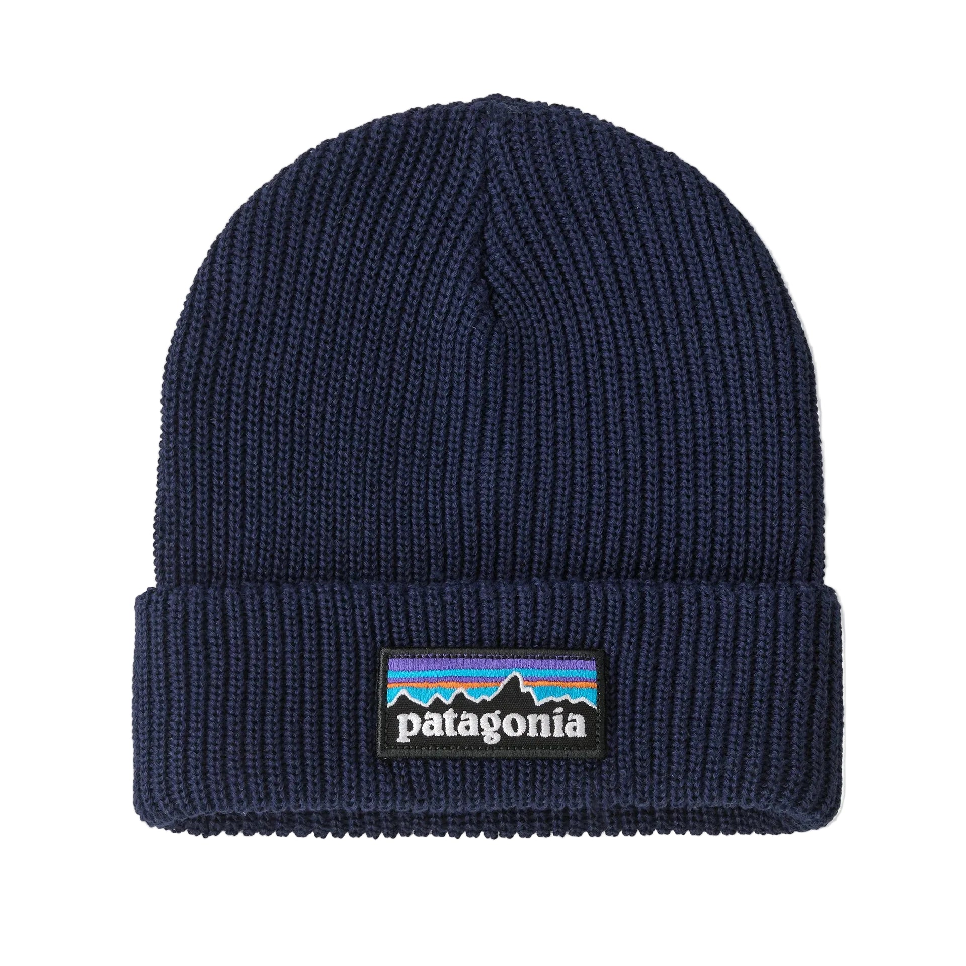Patagonia Kids' Logo Beanie P-6 Logo: New Navy