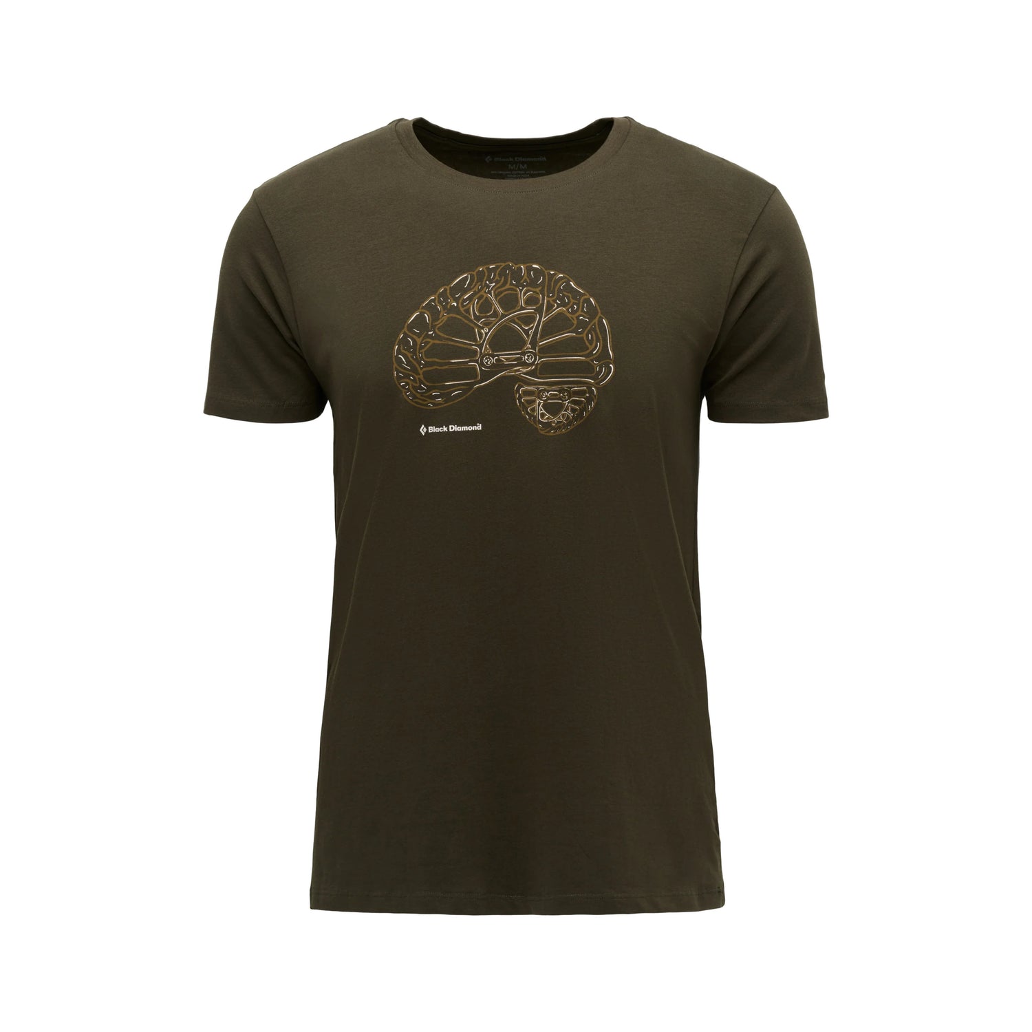 BLACK DIAMOND Men's Short Sleeve Brain on Camalot Tee Dark Moss