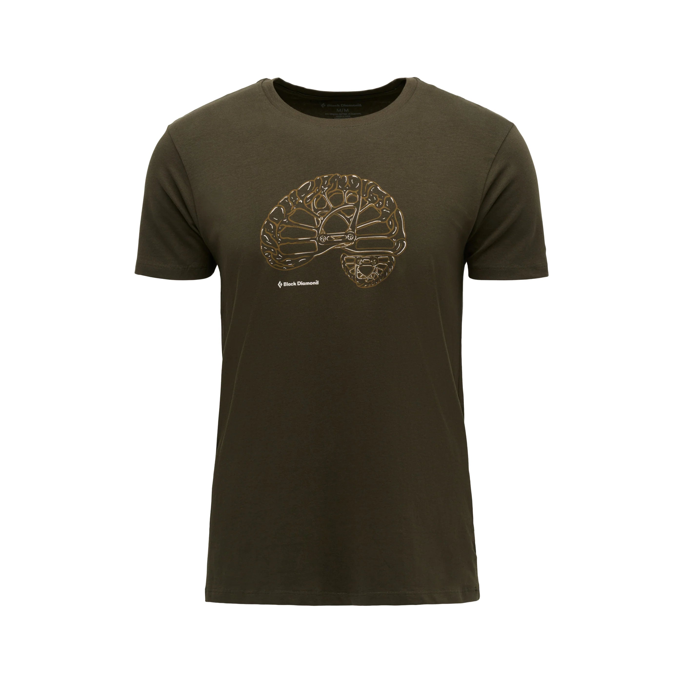 BLACK DIAMOND Men's Short Sleeve Brain on Camalot Tee Dark Moss