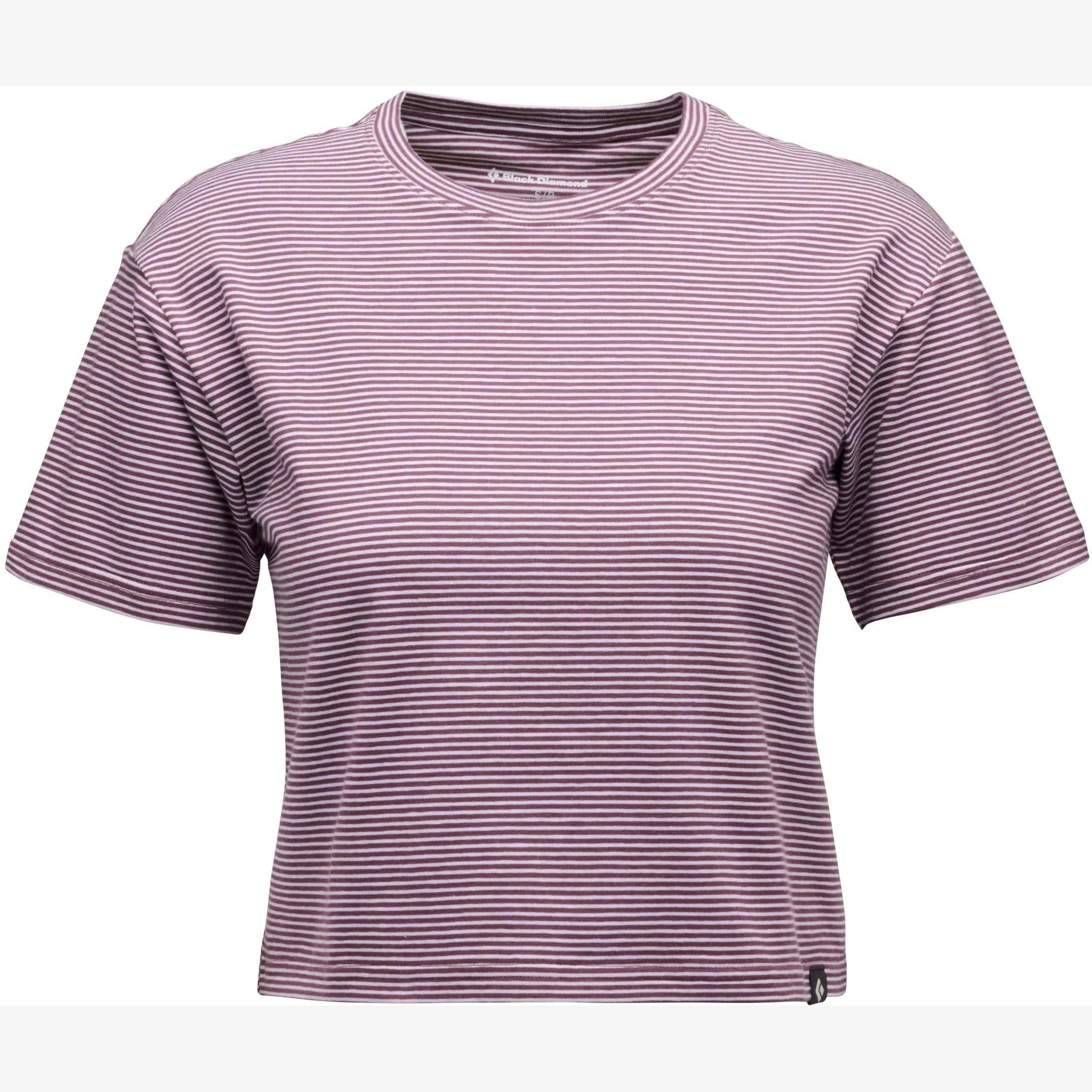 BLACK DIAMOND Women's STRIPE Crop S/S Shirt