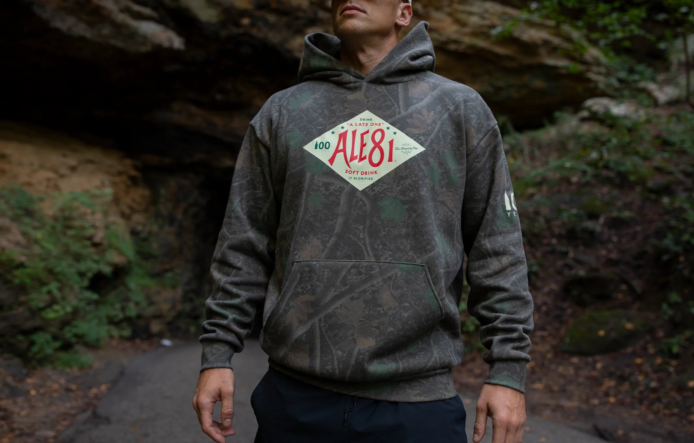 NEW FRONTIER Ale-8-One 100 Year Camo Hoodie