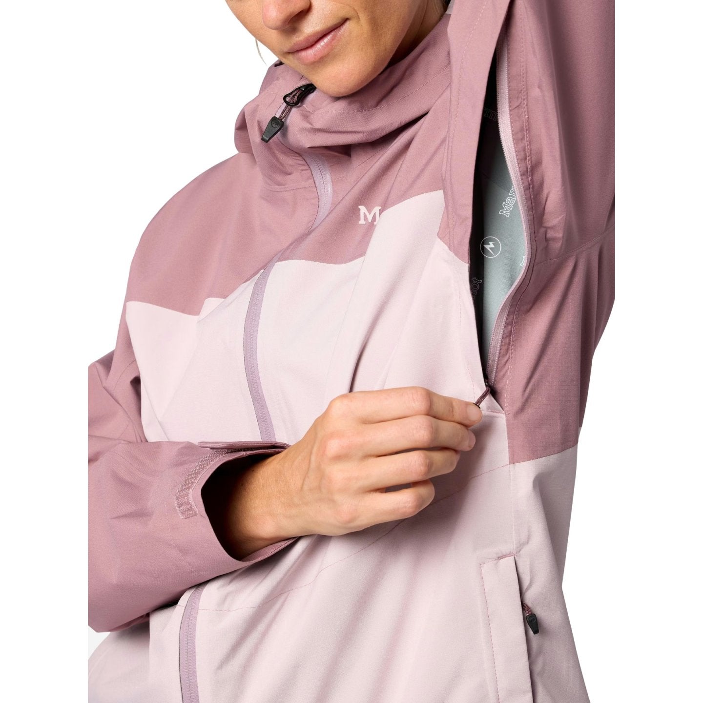 MARMOT Women’s PreCip Evo Flex Rain Jacket Light Mauve/Dust
