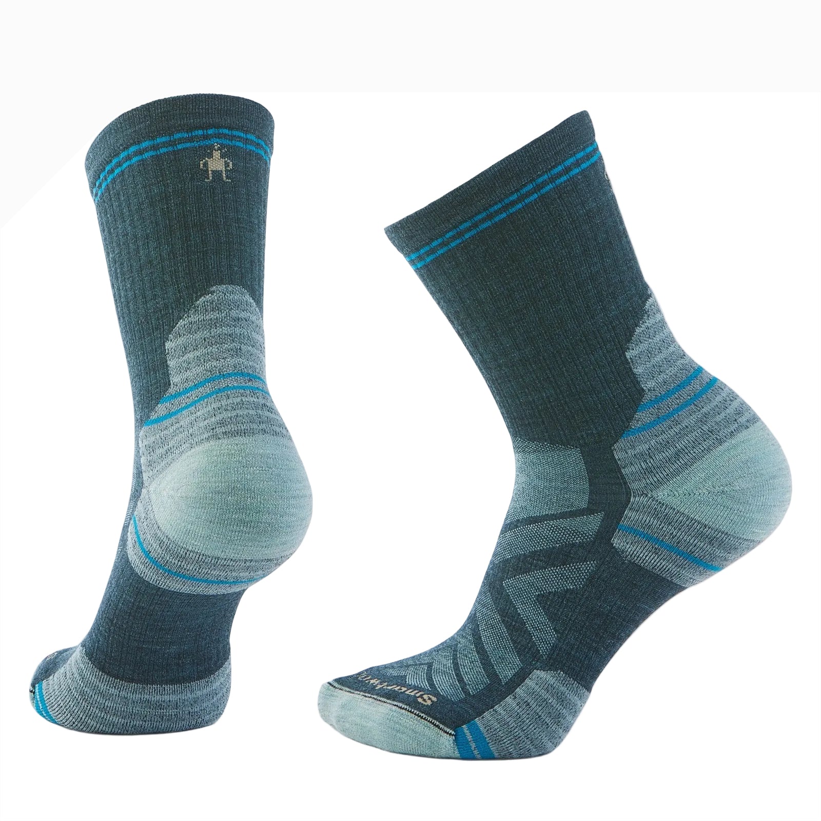 SMARTWOOL Women's Hike Mid-Crew Targeted Cushion Socks Twilight Blue