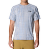 MOUNTAIN HARDWEAR Men's Crater Lake Short Sleeve Shirt Glacial Prismatic Print
