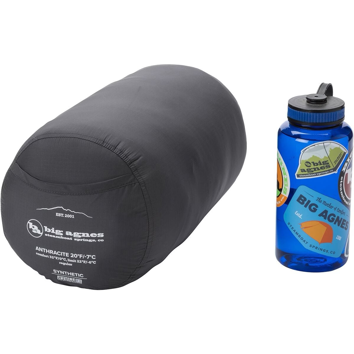 BIG AGNES Anthracite 30 Degree Sleeping Bag Regular / LZ
