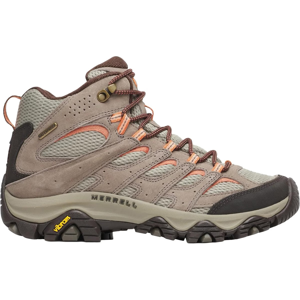 MERRELL Women’s Moab 3 Mid Waterproof Hiking Boots Bungee Cord
