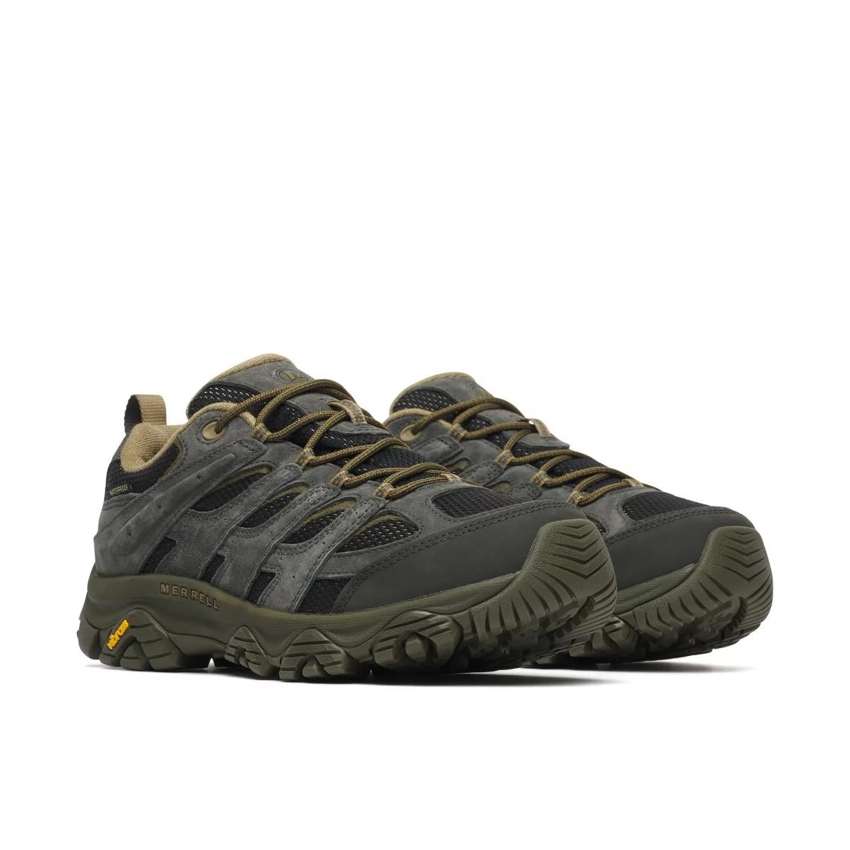 MERRELL Men’s Moab 3 Waterproof Hiking Shoes Black/Beluga