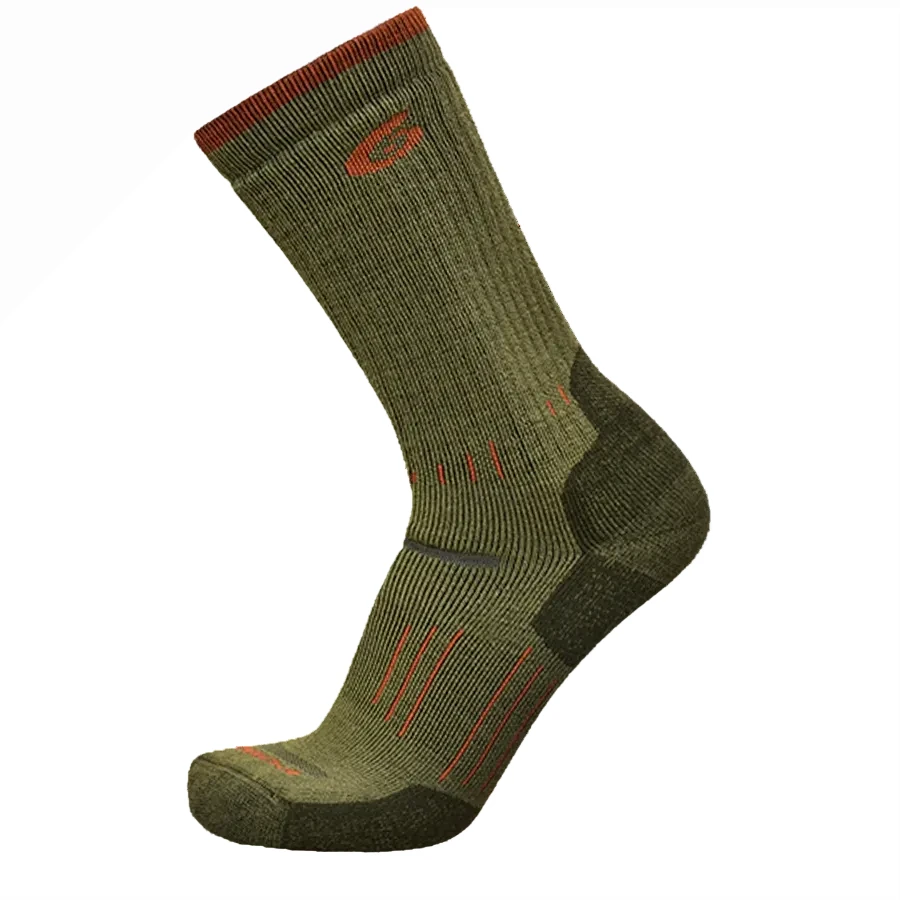 POINT6 Unisex Essential Crew Hiking Socks Medium Cushion Sage