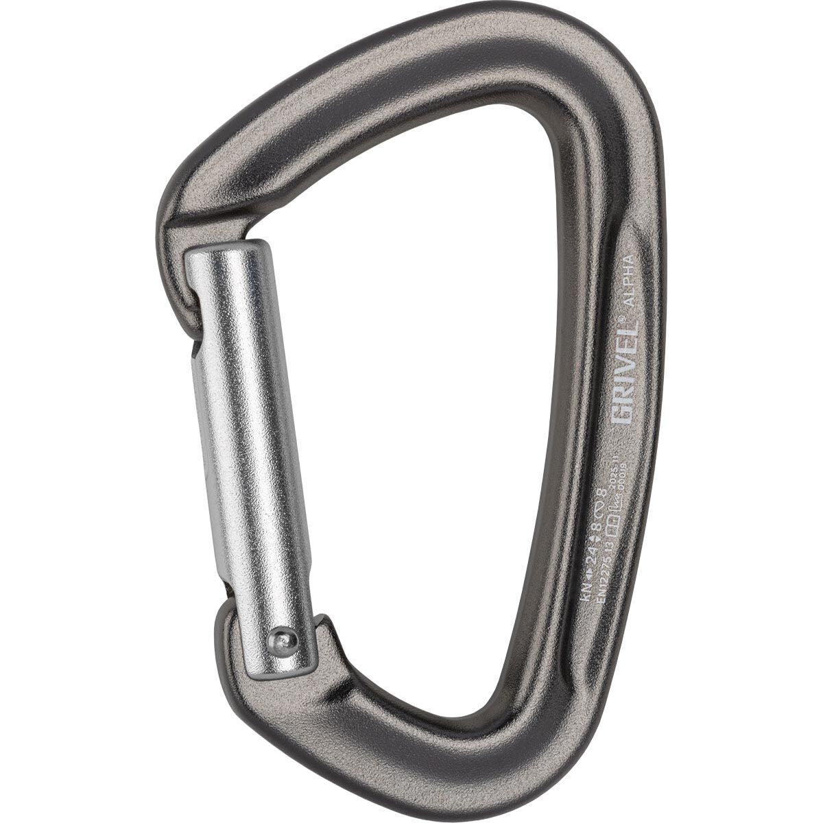 GRIVEL Alpha K1S Carabiner Anthracite