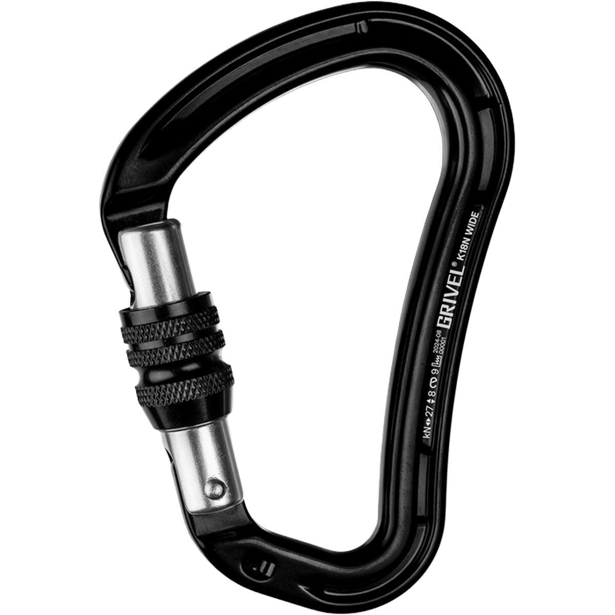 GRIVEL Wide K18N Locking Carabiner