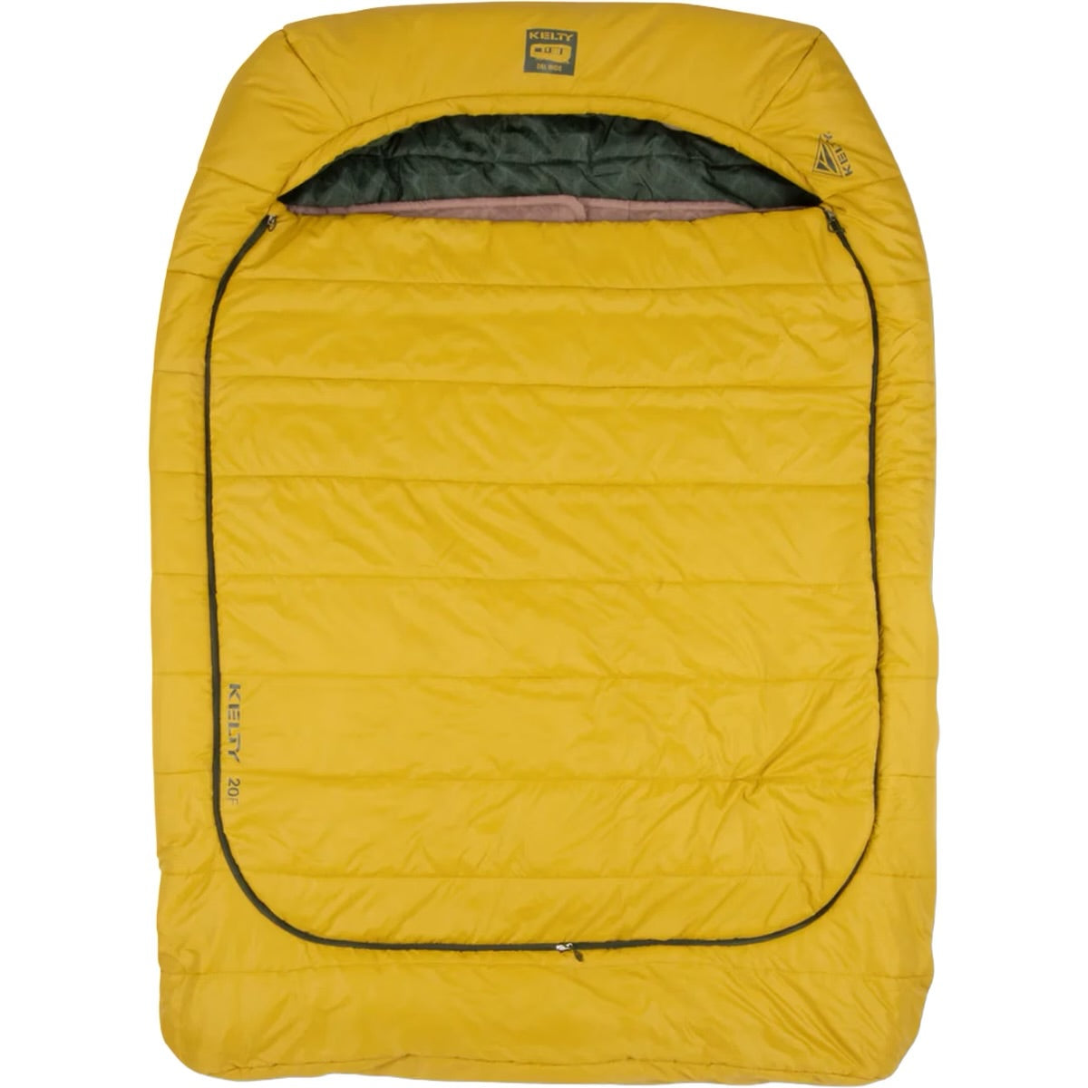 KELTY Tru.Comfort Doublewide 20 Degree Sleeping Bag Olive Oil/Gamescape
