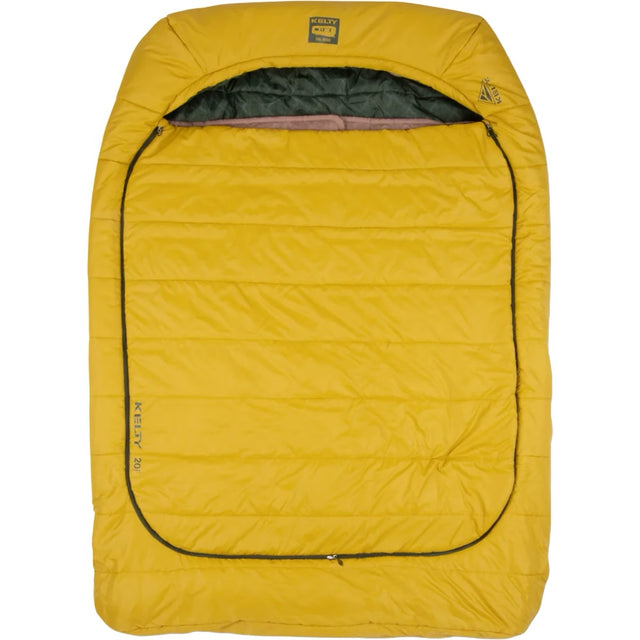 KELTY Tru.Comfort Doublewide 20 Degree Sleeping Bag Olive Oil/Gamescape