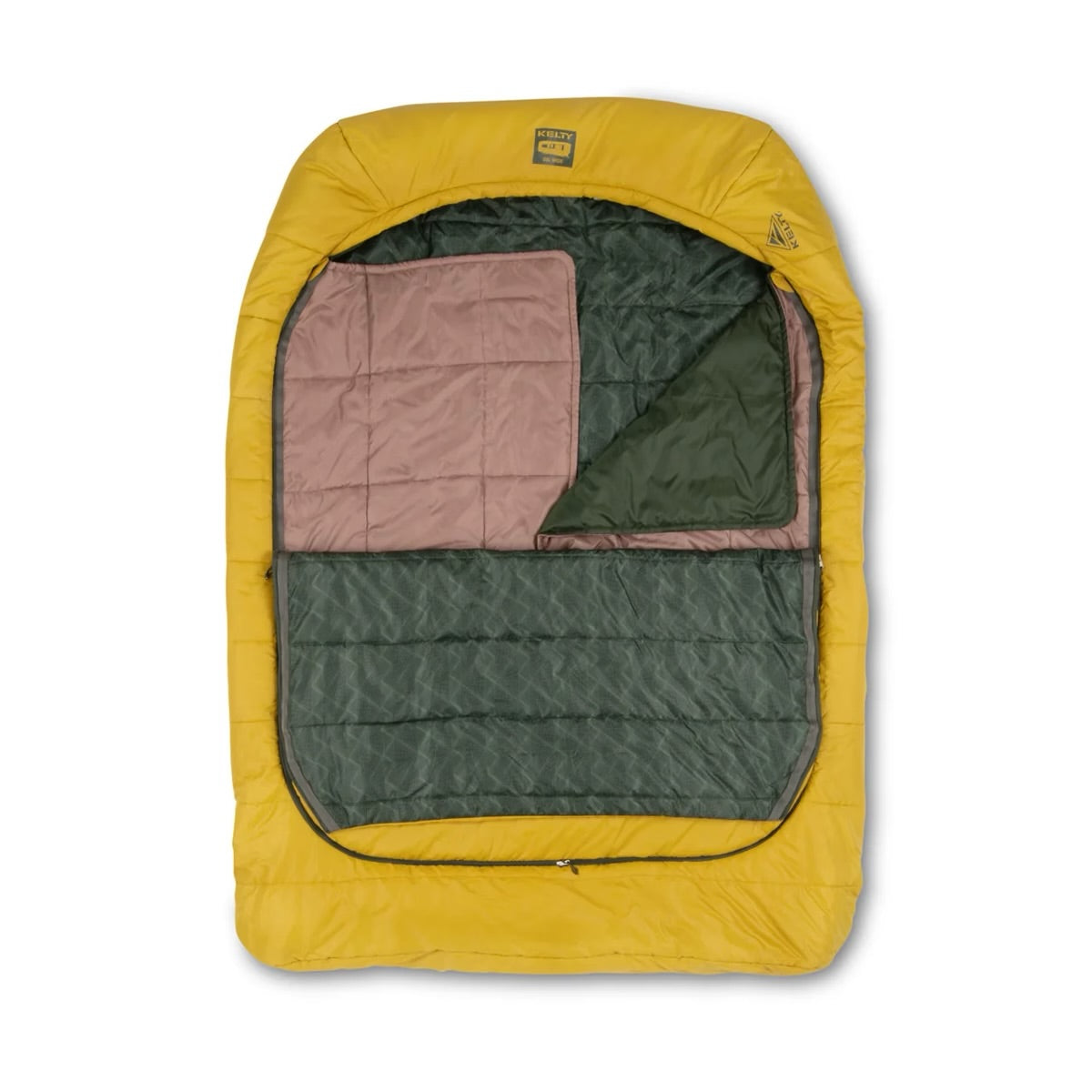 KELTY Tru.Comfort Doublewide 20 Degree Sleeping Bag Olive Oil/Gamescape