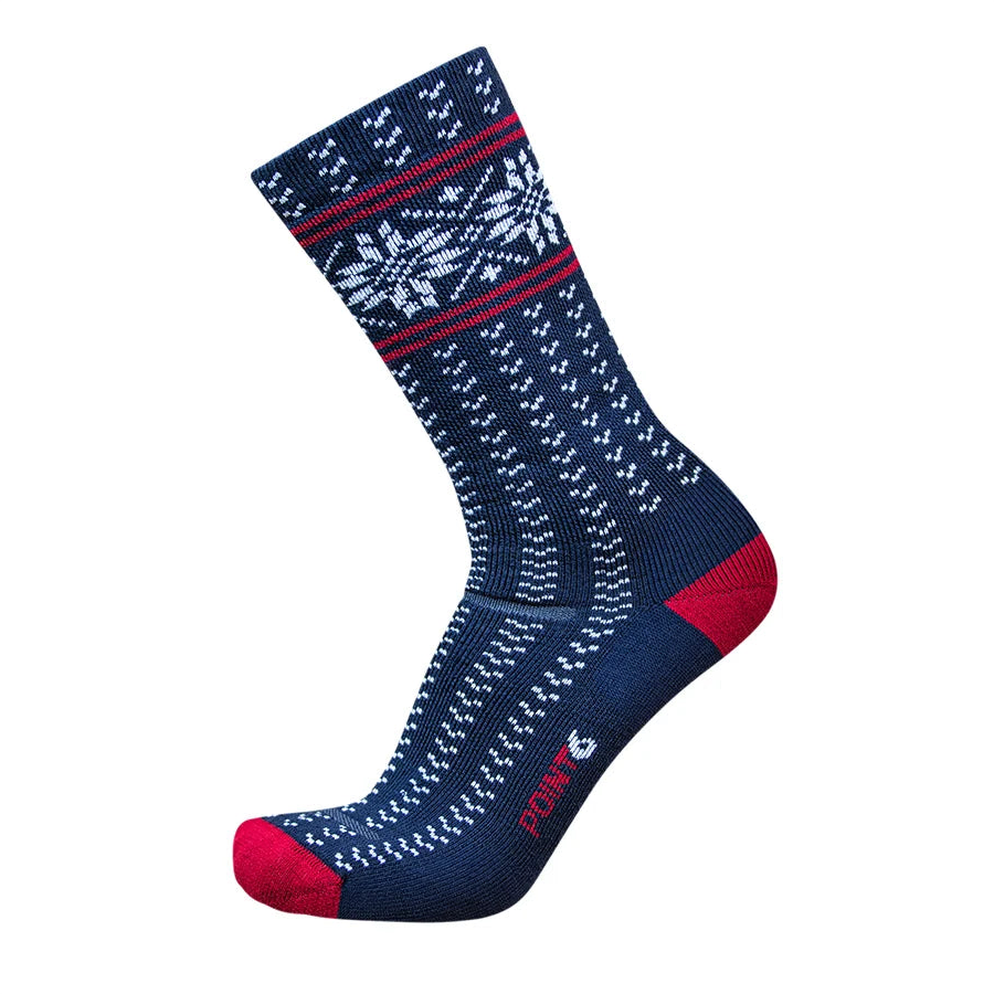 POINT6 Unisex Hans Holiday Special Crew Socks Medium Cushion Dark Navy