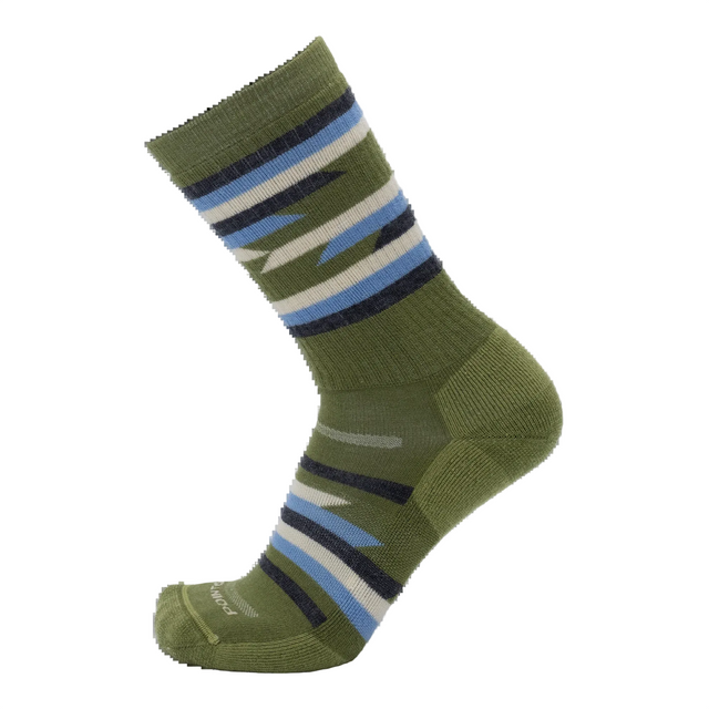 POINT6 Unisex Santa Fe Crew Socks Medium Cushion Leaf