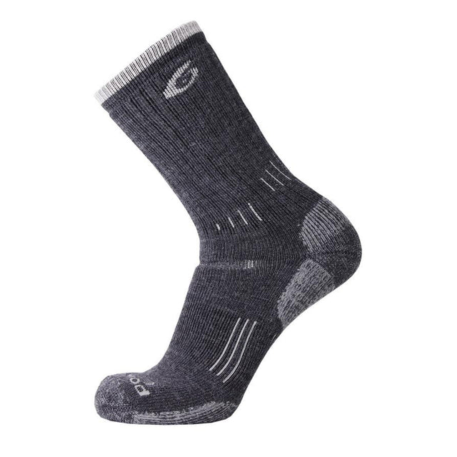 POINT6 Trekking Crew Socks Heavy Cushion Gray
