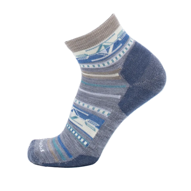 POINT6 Unisex Southwest 1/4 Crew Socks Light Cushion Cream