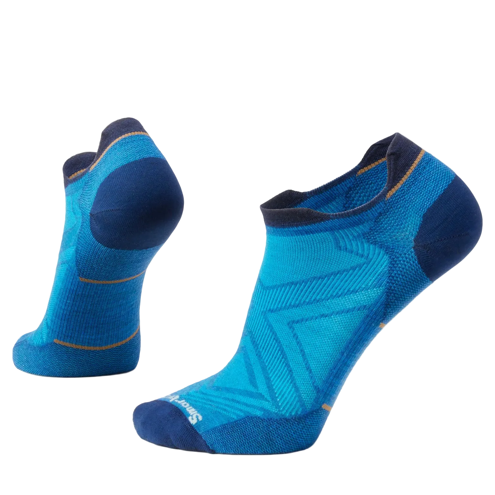 SMARTWOOL Unisex Run Low Ankle Socks Zero Cushion Laguna Blue