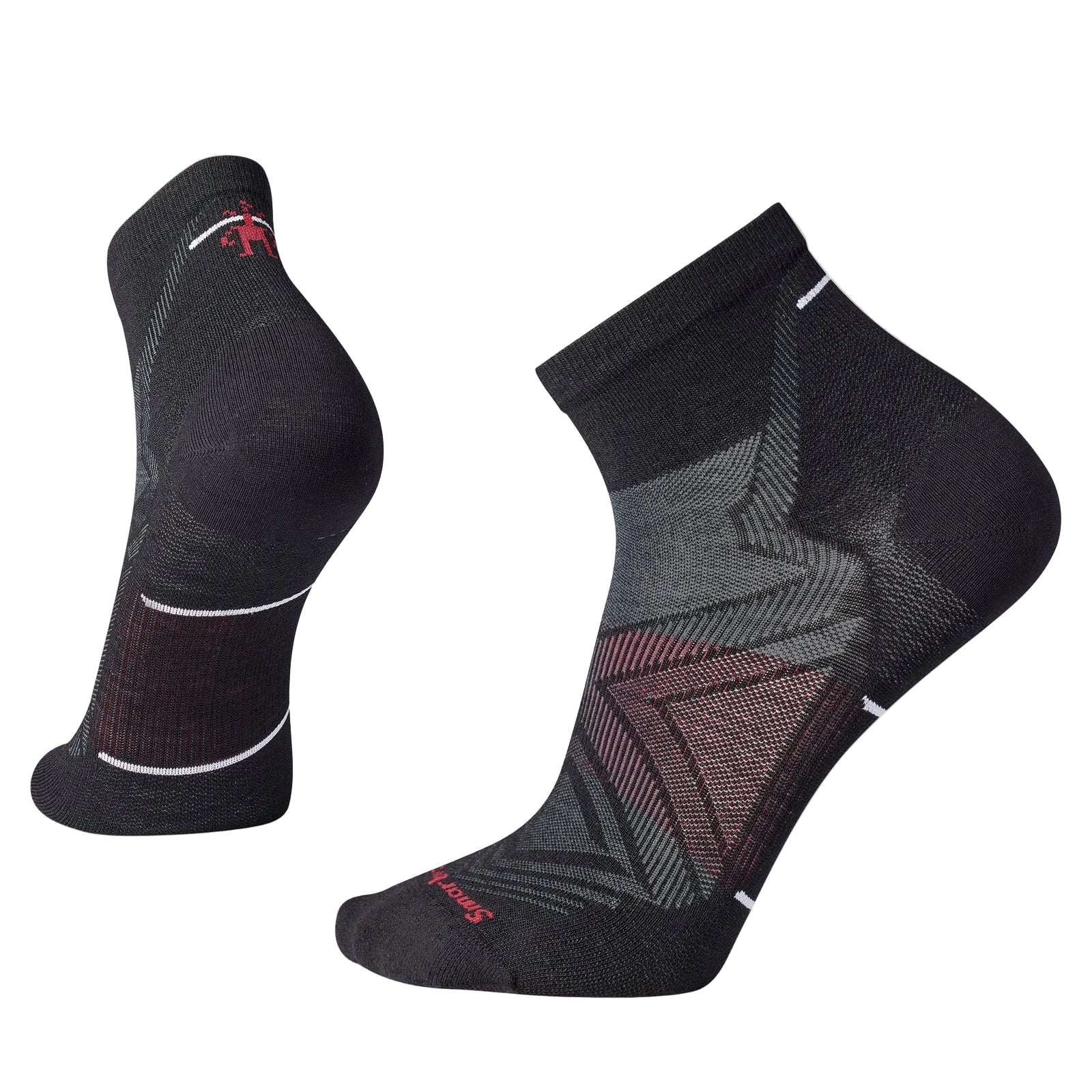 SMARTWOOL Unisex Run Ankle Socks Zero Cushion Black